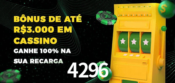 4296 melhor bônus de depósito